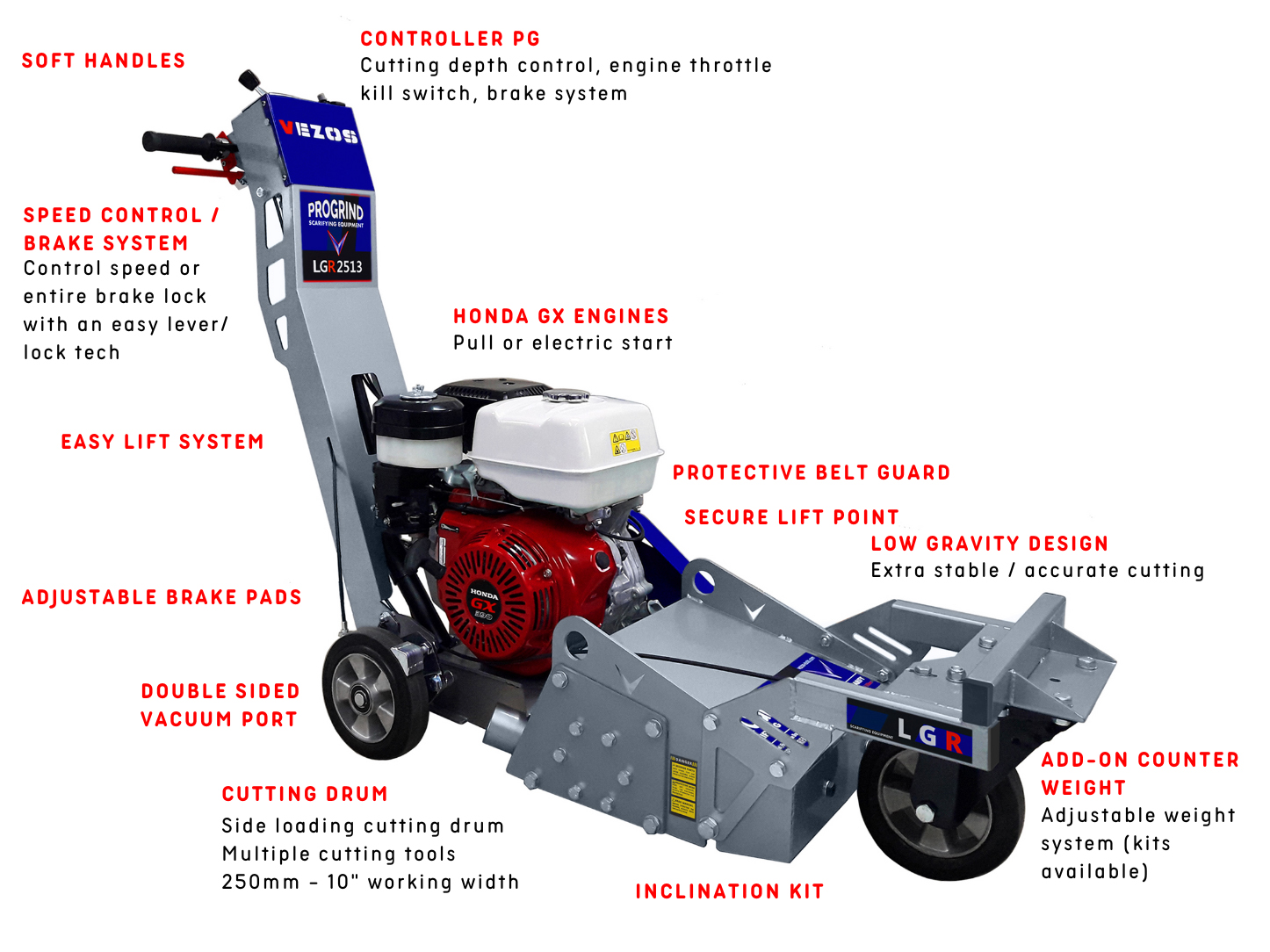 progrind lgr asphalt scarifier series specifications