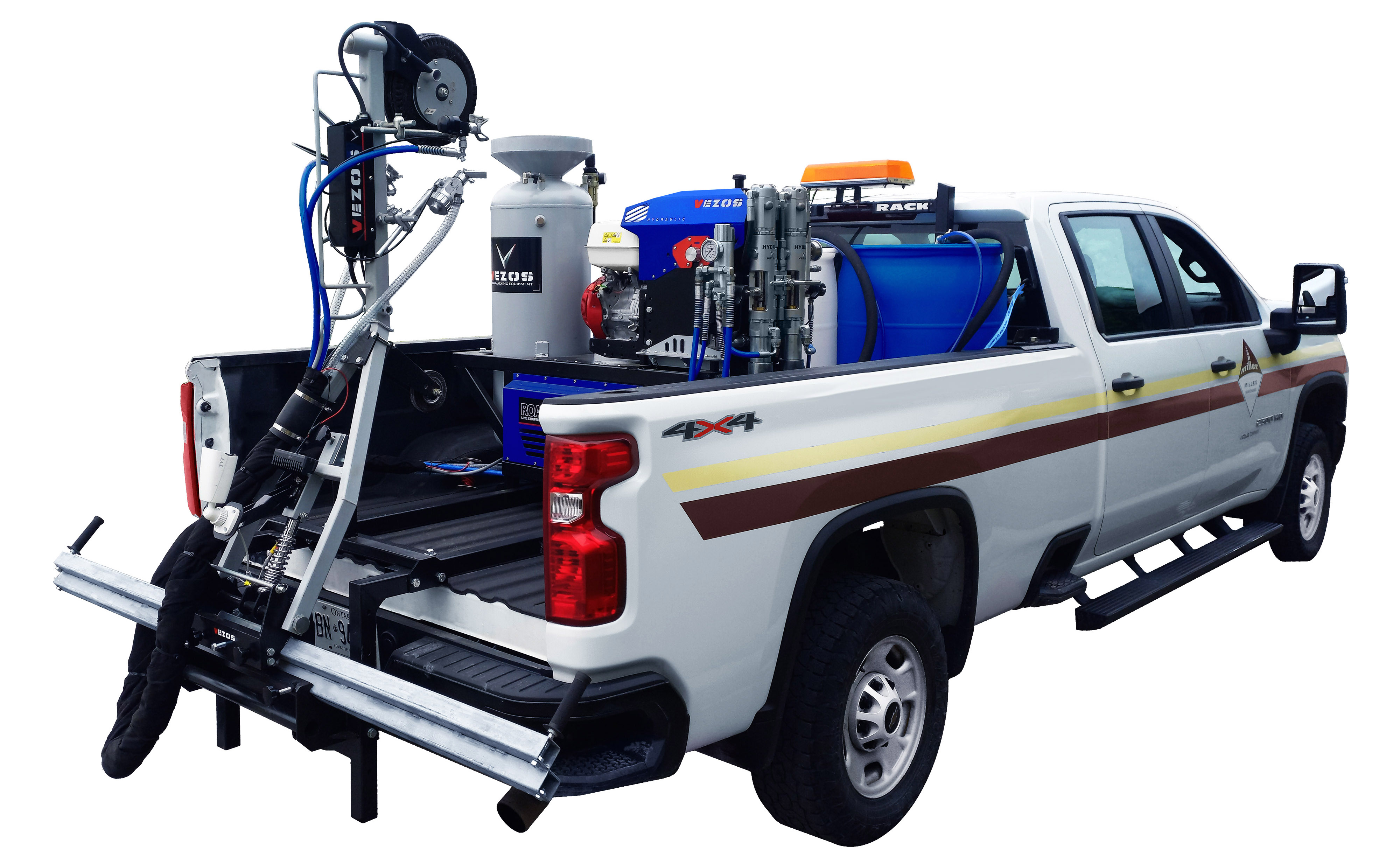 vezos line striping pickup - road marking truck - line marking truck