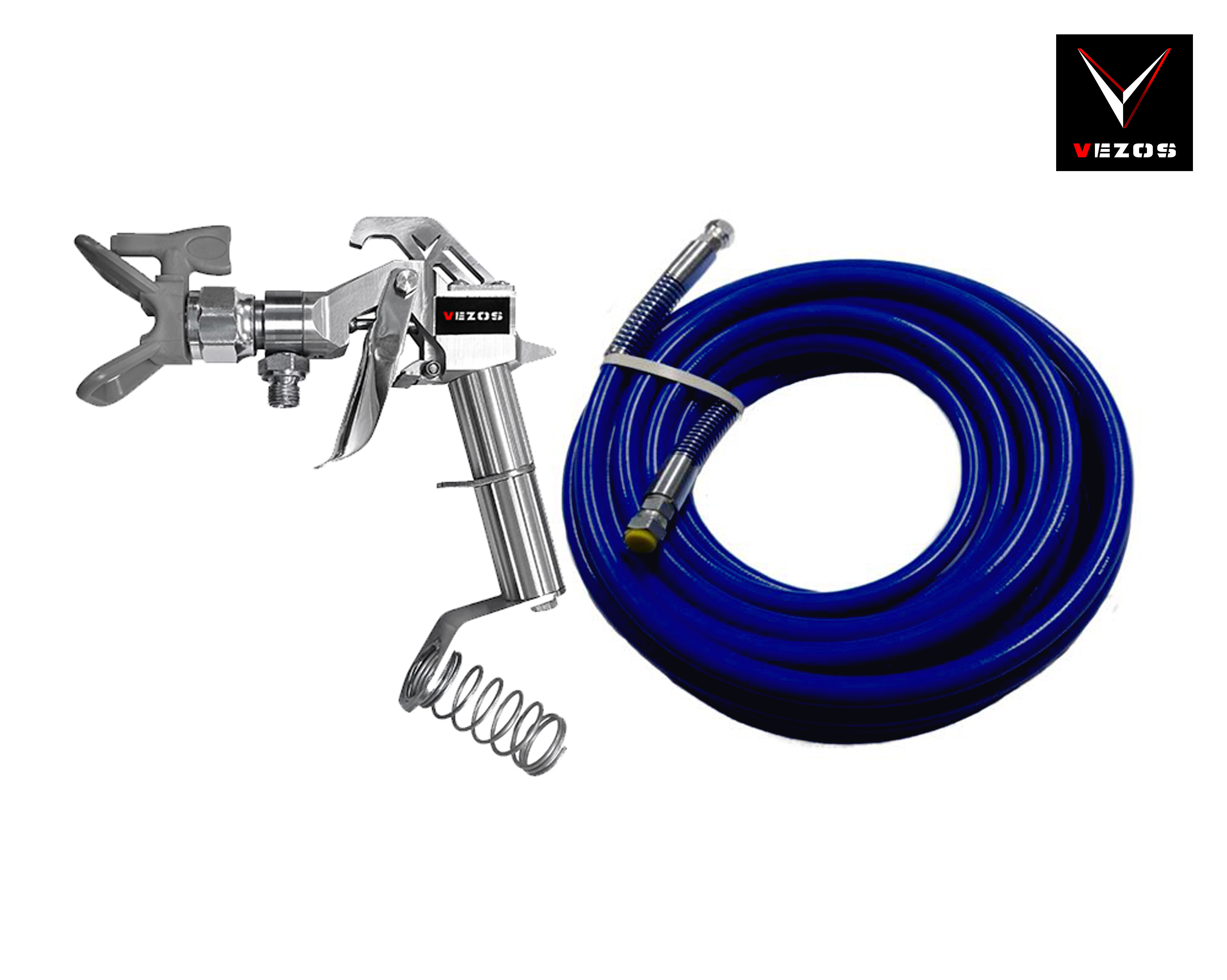 Airless Paint Hose 1/4" 15m Coupled - VEZOS V5 Airless Spray Gun