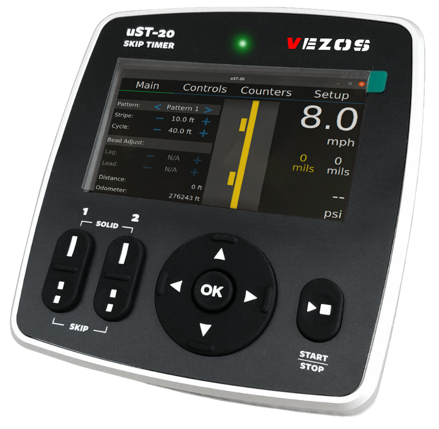 SKIPLINE uST-20 Line Striping Controller - Operation Screen